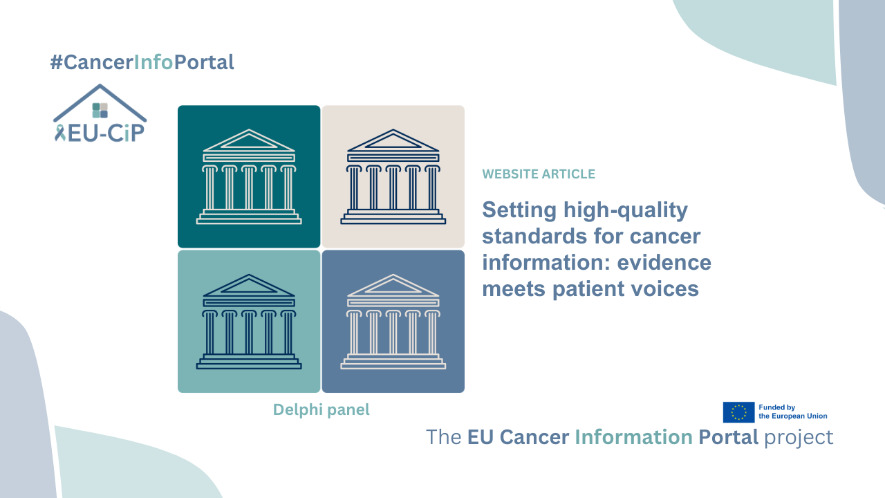 Setting high-quality standards for cancer information: evidence meets patient voices