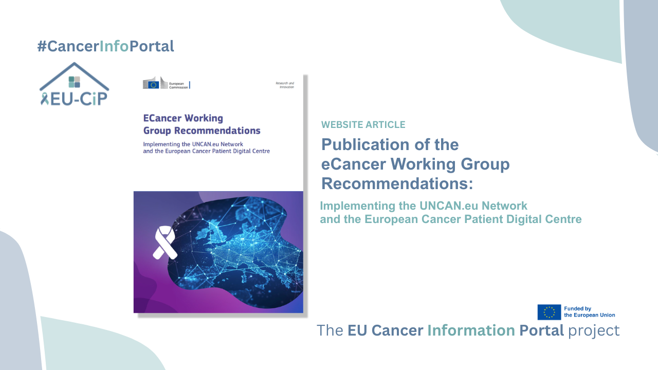 eCancer working group recommendations published