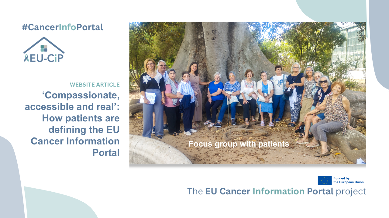 ‘Compassionate, accessible and real’: How patients are defining the EU Cancer information Portal